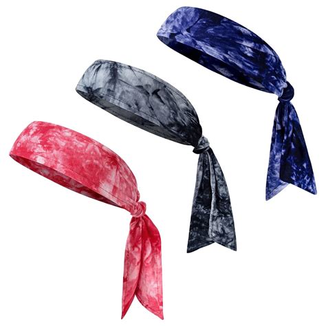 Chalier Fashion 3 Pack Head Tie Headbands for Men Tennis Karate & Ninja ...