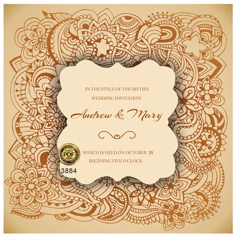 Vector wedding Invitation #119 file PDF | VIPcorel.com - Thư viện mẫu ...