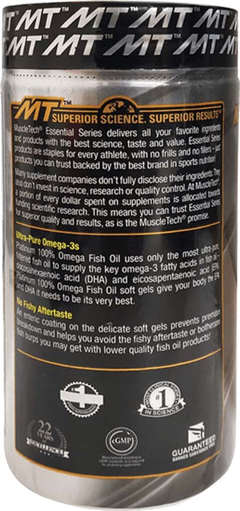 Buy MUSCLETECH PLATINUM 100% OMEGA FISH OIL CAPSULE 100 Online & Get ...