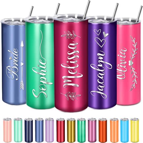 Amazon.com | Personalized Tumbler Custom with Name Lid and Straw for ...