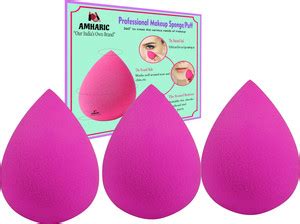 AMHARIC Beauty Makeup Sponge Puff For Blending Face Makeup in Pink ...