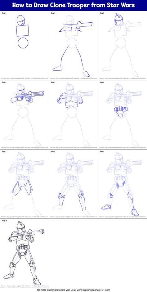 Image result for +Clone War Trooper Drawing Tutorial
