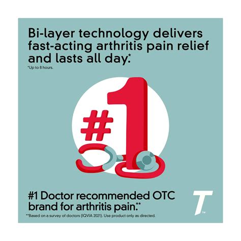Buy Tylenol 8 Hour Arthritis & Joint Pain Acetaminophen Caplets, 50 ...