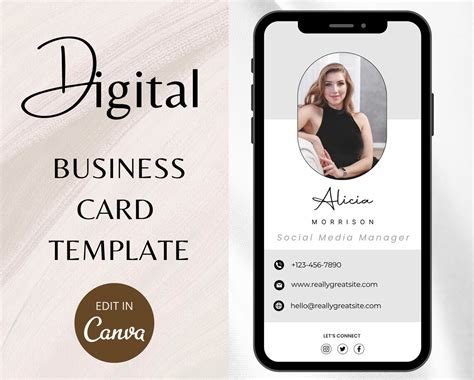 Image result for Digital Business Card Examples