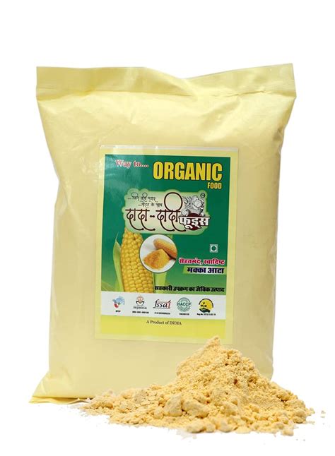 Dada Dadi foods Desi Makka Aata Organic Maize Flour (Makka Atta, Corn ...