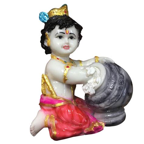 Buy Super Marble Kanha Statue 16 x 13 x 13 cm Multicolour Pack of 8 ...