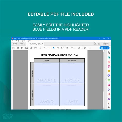 Image result for Editable Time Management Matrix