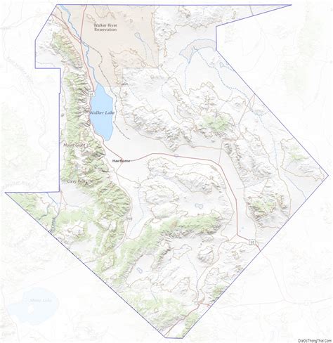 Map of Mineral County, Nevada - Thong Thai Real