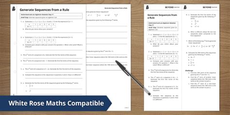 👉 Generate Sequences from a Rule (teacher made) - Twinkl