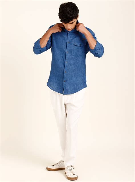 Andamen Delave Mediterranean Indigo Shirt