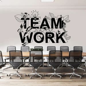 Xskin 56 cm Teamwork Business, Wall Stickers Home Decor Waterproof Wall ...