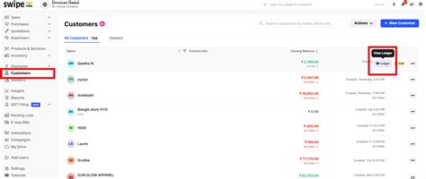 Why is the closing balance showing in the customer ledger and amount ...