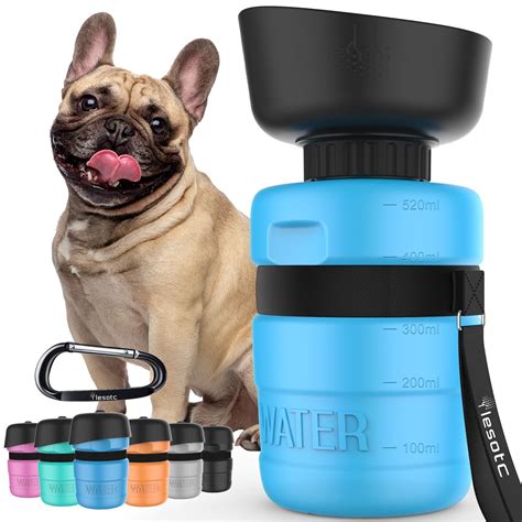 lesotc Dog Water Bottle, Portable Dog Water Dispenser, Dog Travel Water ...