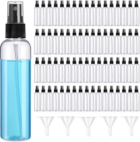 Amazon.com: Layhit 100 Pcs Small Spray Bottles 4 Oz/120ml Clear Plastic ...