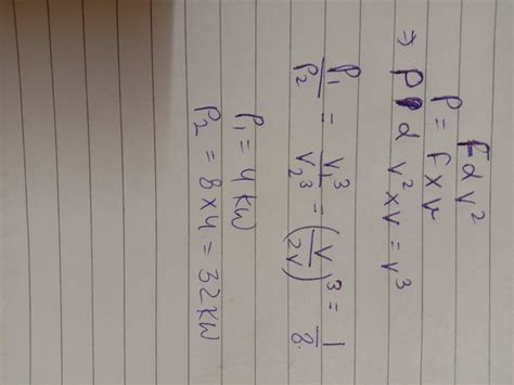 The force required to row a boat at constantvelocity is proportional to ...