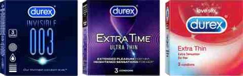 DUREX INVISIBLE 003, EXTRA TIME ULTRA THIN AND EXTRA THIN Condom Price ...