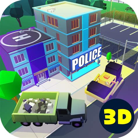 Police Station Block Building: Pixel Cops and Robbers | Heavy Machines ...