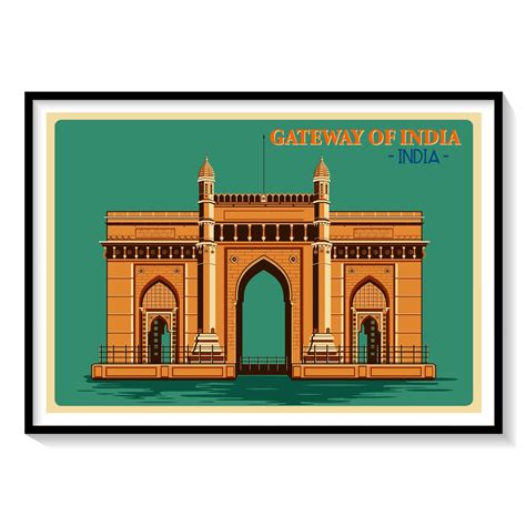 Buy India Gateway of India in Mumbai Travel Poster Art & Prints Online ...