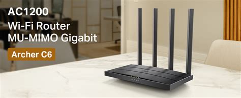 TP-Link Archer AC1200 Archer C6 Wi-Fi Speed Up to 867 Mbps/5 GHz ...