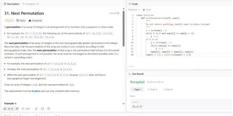 Next Permutation LeetCode Example in Python in Hindi 的图像结果