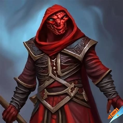 Male sorcerer in black robes with ominous shadows on Craiyon