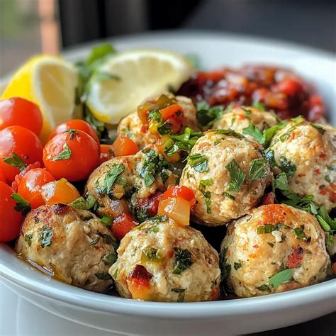Mediterranean Chicken Meatballs - Simply Made at Home - Easy Homemade ...