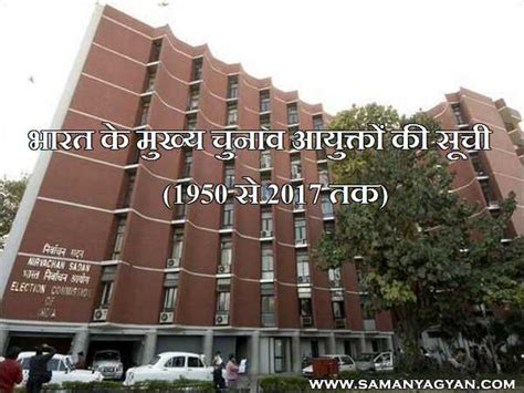 Chief Election Commissioner of India GK Questions and Answers | SamanyaGyan