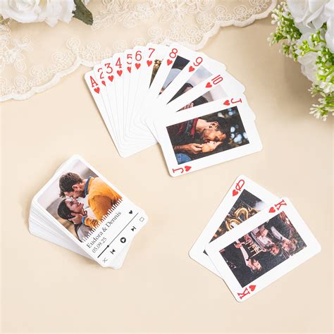 Naipes personalizados con fotos de pareja, baraja de 54 cartas ...