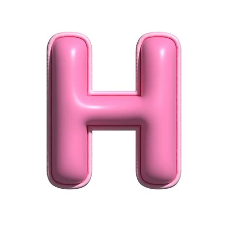 Letter H pink alphabet glossy 22281559 PNG