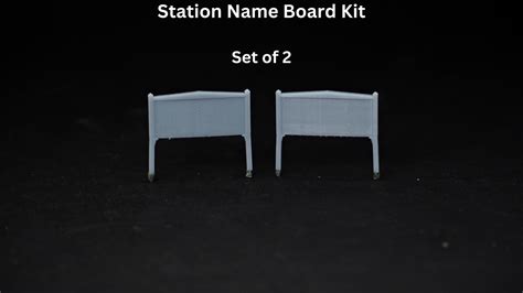 Station Name Board Kit in HO Scale – Precision Model Works