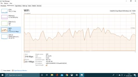Image result for Task Manager Internet Speed