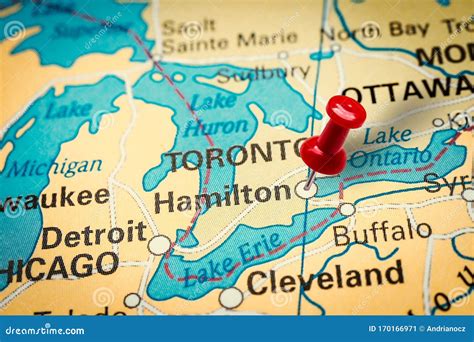 Hamilton Ontario Canada Map 29 Hamilton Ontario Map Stock Photos,