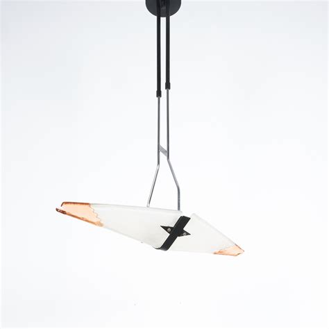Memphis Style Postmodern Rhombus Glass Lamp Chandelier, Italy – DERIVE