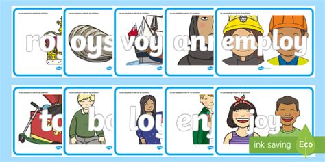 'oy' Sound Modelling Dough Mats (teacher made) - Twinkl