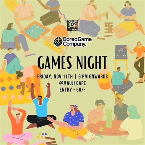 Games Night @Mauji, Mauji Cafe, Pune, 11 November 2022 | AllEvents