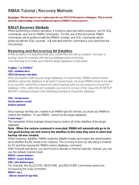 Oracle RMAN Tutorial 的图像结果