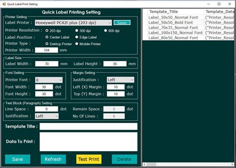 Quick Label Printing
