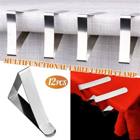12 Pack Tablecloth Clips, Table Cloth Cover Clamps, Picnic Tablecloth ...
