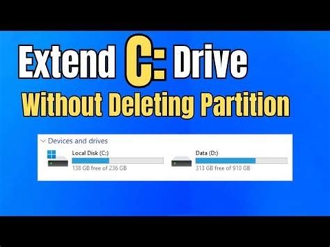 Image result for Extend C Drive Without Formatting