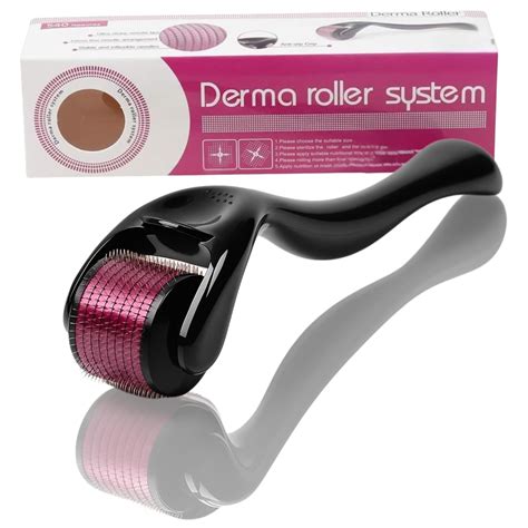 Wazdorf Derma Roller for Hair Growth | 540 Titanium Microneedles 0.5mm ...