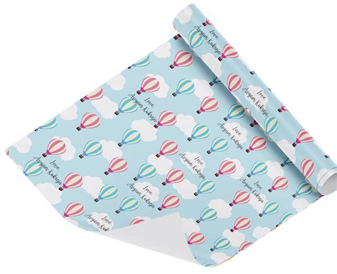 Personalised Wrapping Paper - Hot air balloons – The Happy Hippo