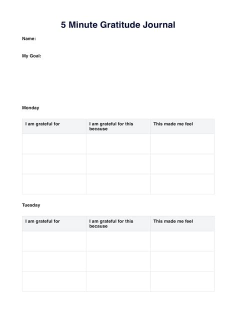 Daily Gratitude Journal Template & Example | Free PDF Download