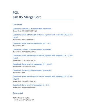 BIO108 Assignment 20 Monsoon 1935 - BIO Assignment 20 Longest Common ...