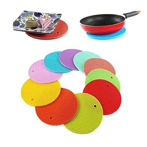 Buy Instakart Silicone Anti Hot Heat Resistant Pot Holder Disc Pads Car ...