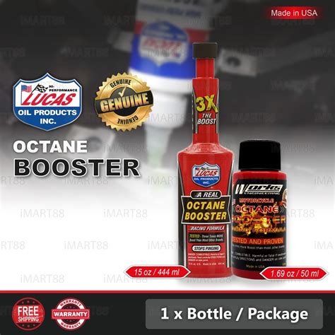 Lucas Oil Octane Booster 50ml 444ml Fuel Additives Octane Booster X3 ...