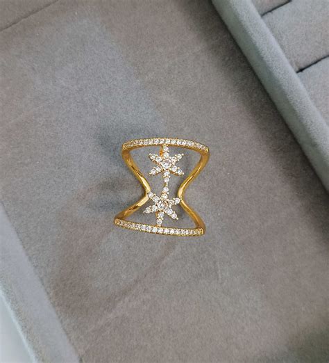 Stone Studded Cocktail Style 18K Gold Plated Ring for Women – Urban Era ...