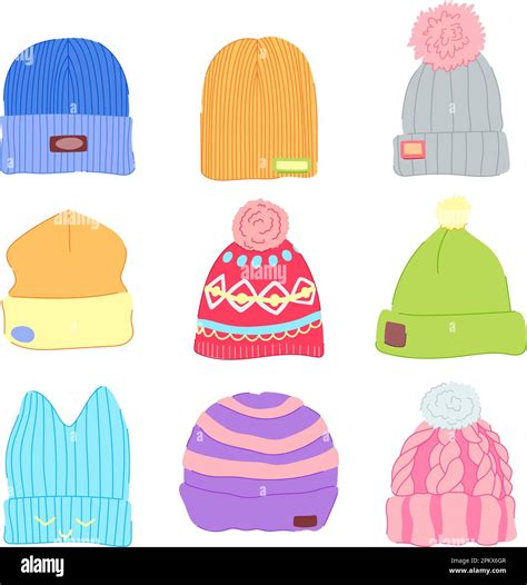 Winter Hats For Kids Clip Art