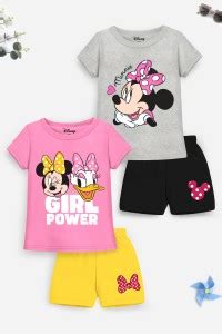 DISNEY BY MISS & CHIEF Girls Casual T-shirt Shorts Price in India - Buy ...