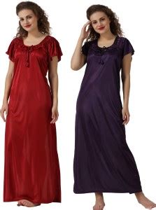 NIGHT KEYS Women Nighty Set - Buy NIGHT KEYS Women Nighty Set Online at ...