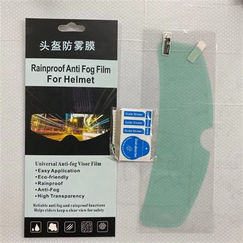 Motorcycle Anti Fog Film,Universal Fit Helmet Visor ,Fog Resistant Cle ...